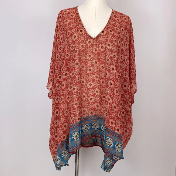 Show me your MuMu Peta Tunic in Henna Red - Picture 3 of 8